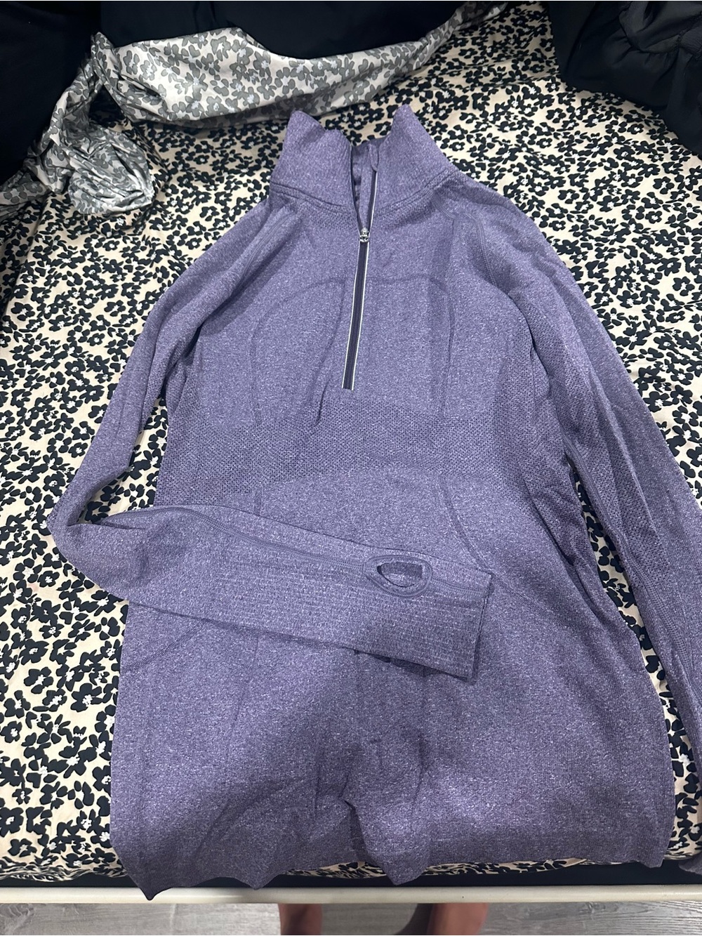 Lululemon Heather Purple Light Half-Zip